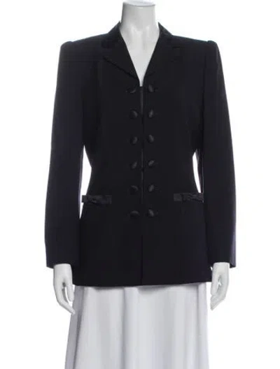 Pre-owned Escada Wool Blazer In Blue