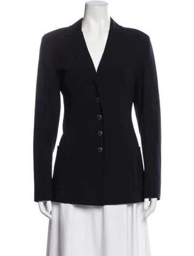 Pre-owned Escada Wool Blazer In Blue