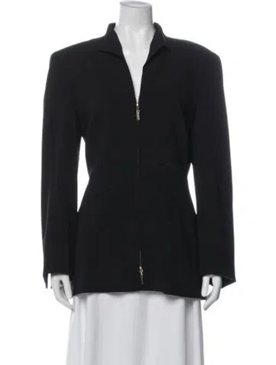Pre-owned Escada Wool Blazer In Blue