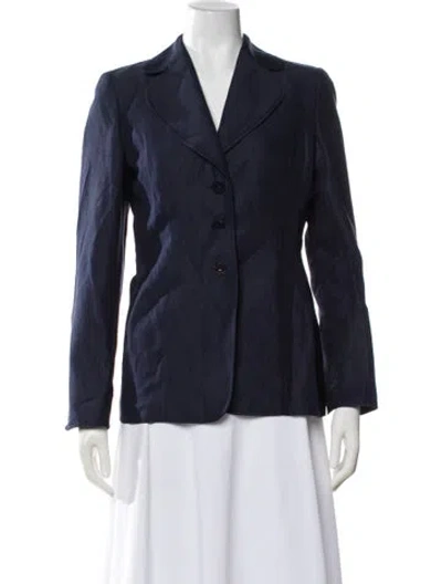 Pre-owned Escada Wool Blazer In Blue