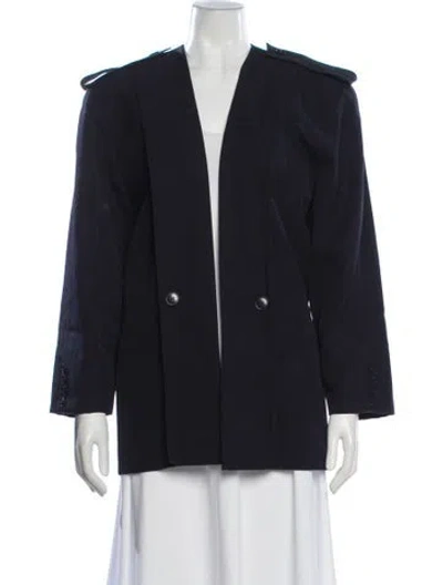 Pre-owned Escada Wool Blazer In Blue