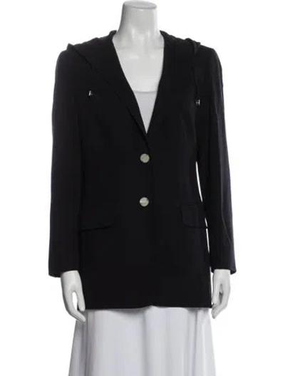 Pre-owned Escada Wool Blazer In Blue