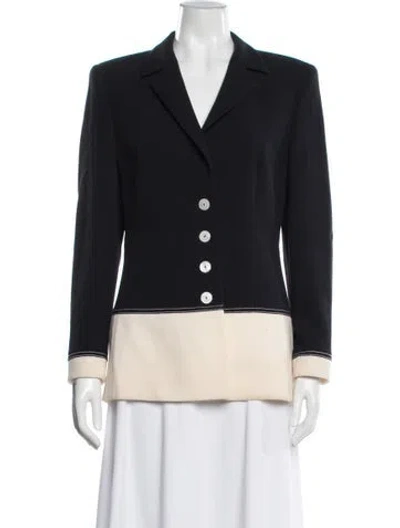 Pre-owned Escada Wool Blazer In Blue