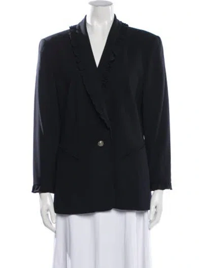 Pre-owned Escada Wool Blazer In Blue
