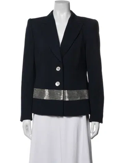 Pre-owned Escada Wool Blazer In Blue