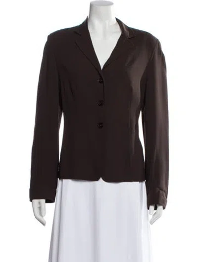 Pre-owned Escada Wool Blazer In Brown