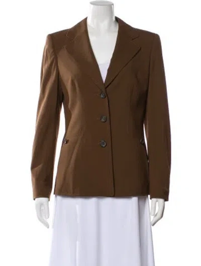 Pre-owned Escada Wool Blazer In Brown