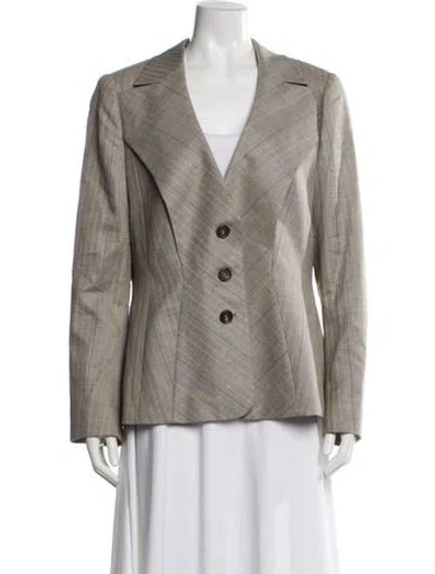 Pre-owned Escada Wool Blazer In Brown