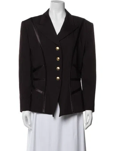 Pre-owned Escada Wool Blazer In Brown