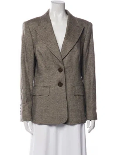 Pre-owned Escada Wool Blazer In Brown