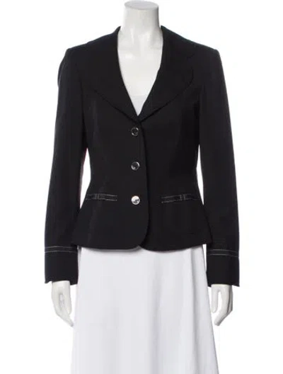 Pre-owned Escada Wool Blazer In Gray