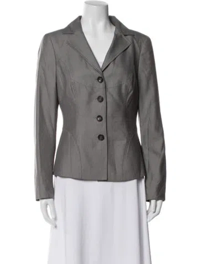 Pre-owned Escada Wool Blazer In Gray