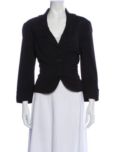 Pre-owned Escada Wool Blazer In Gray