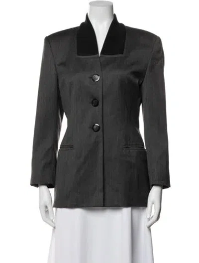 Pre-owned Escada Wool Blazer In Gray