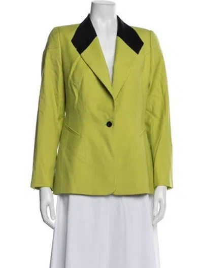Pre-owned Escada Wool Blazer In Green
