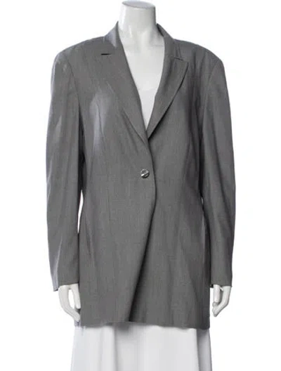 Pre-owned Escada Wool Blazer In Grey