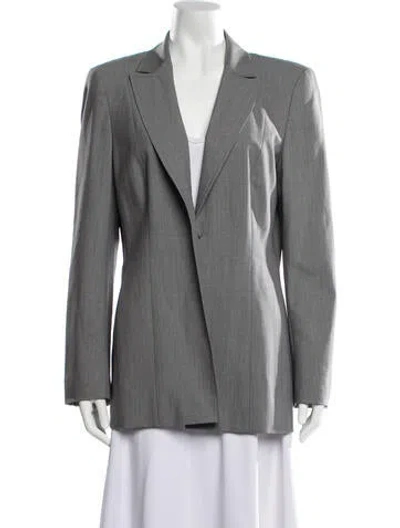 Pre-owned Escada Wool Blazer In Grey