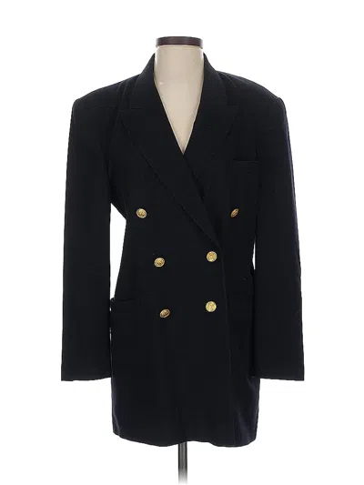 Pre-owned Escada Wool Blazer Jacket In Black