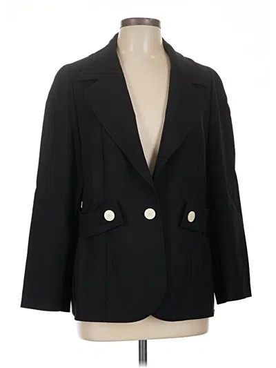 Pre-owned Escada Wool Blazer Jacket In Black