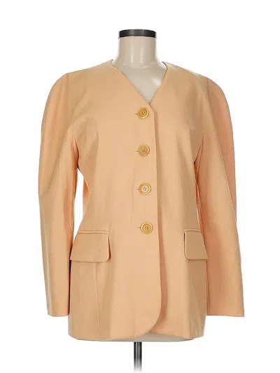 Pre-owned Escada Wool Blazer Jacket In Brown