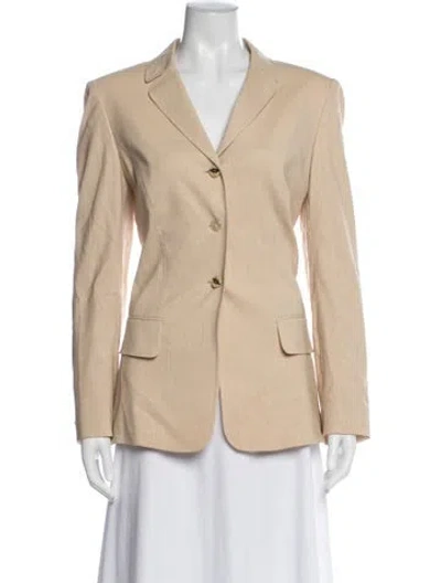 Pre-owned Escada Wool Blazer In Neutral