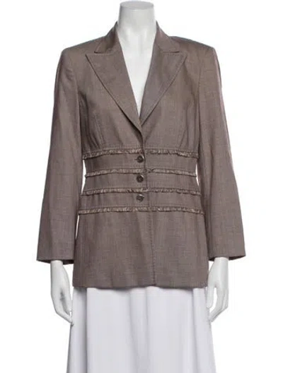 Pre-owned Escada Wool Blazer In Neutrals