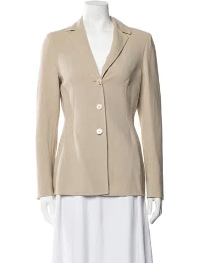 Pre-owned Escada Wool Blazer In Neutrals