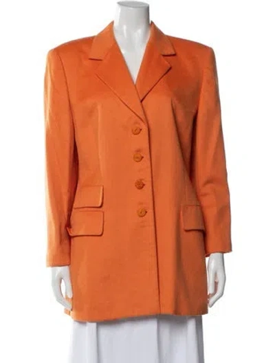 Pre-owned Escada Wool Blazer In Orange