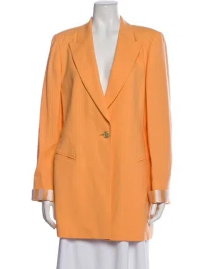 Pre-owned Escada Wool Blazer In Orange