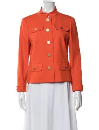 Pre-owned Escada Wool Blazer In Orange