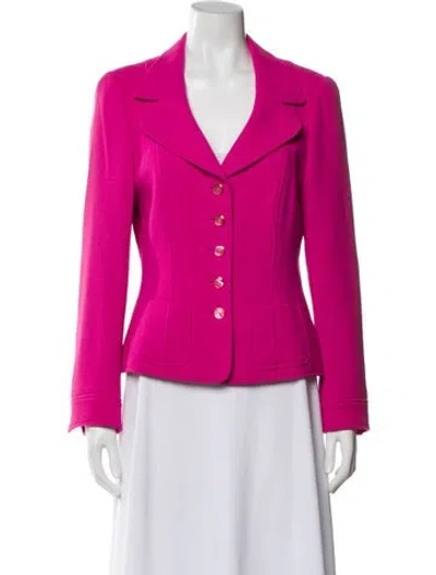 Pre-owned Escada Wool Blazer In Pink