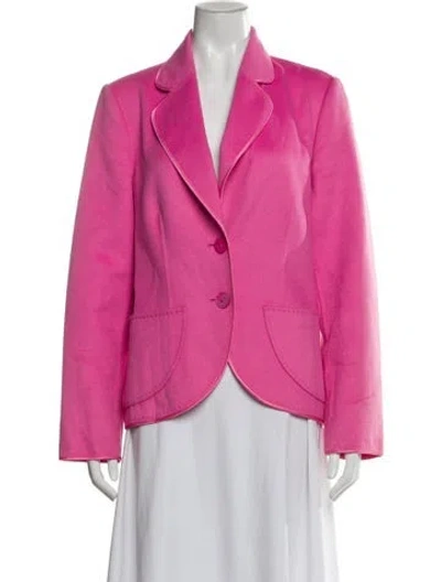 Pre-owned Escada Wool Blazer In Pink