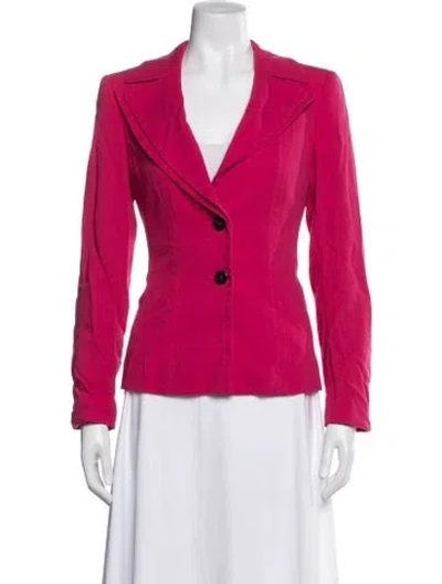 Pre-owned Escada Wool Blazer In Pink