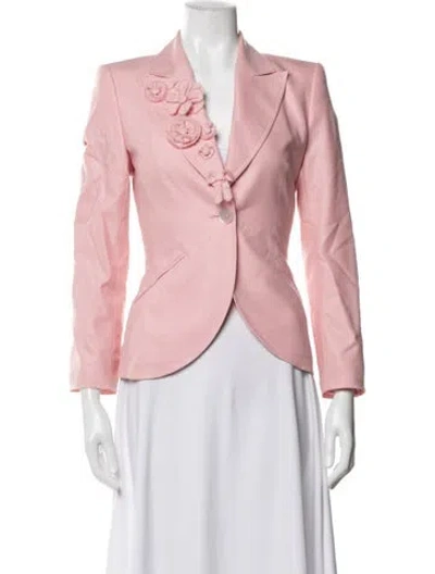 Pre-owned Escada Wool Blazer In Pink
