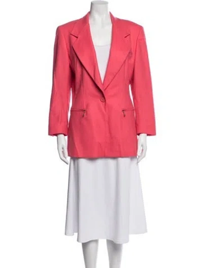 Pre-owned Escada Wool Blazer In Pink