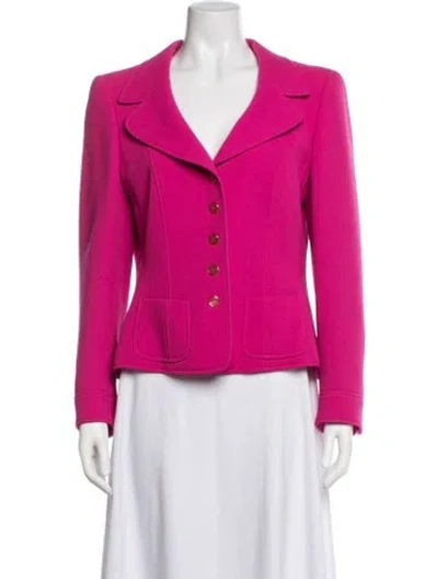 Pre-owned Escada Wool Blazer In Pink