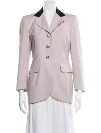 Pre-owned Escada Wool Blazer In Pink/purple