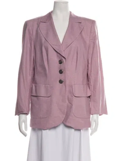 Pre-owned Escada Wool Blazer In Purple