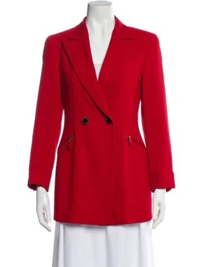 Pre-owned Escada Wool Blazer In Red