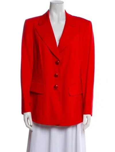 Pre-owned Escada Wool Blazer In Red