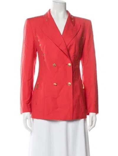 Pre-owned Escada Wool Blazer In Red
