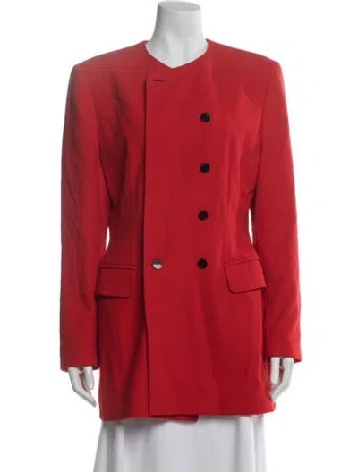 Pre-owned Escada Wool Blazer In Red
