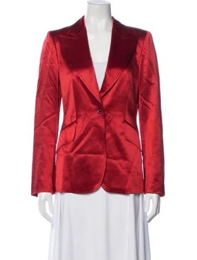 Pre-owned Escada Wool Blazer In Red