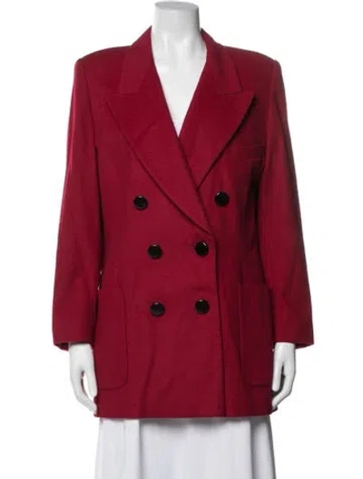 Pre-owned Escada Wool Blazer In Red