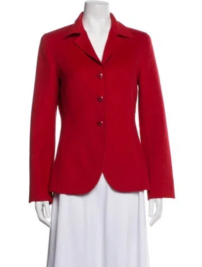 Pre-owned Escada Wool Blazer In Red