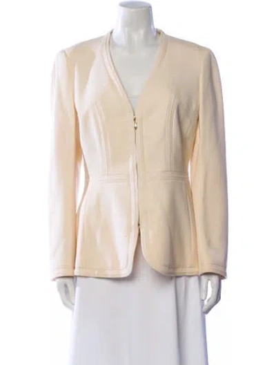 Pre-owned Escada Wool Blazer In Yellow