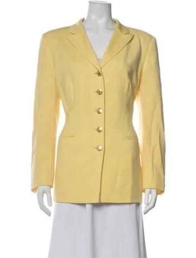 Pre-owned Escada Wool Blazer In Yellow