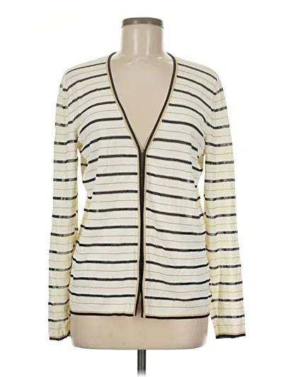 Pre-owned Escada Wool Cardigan Sweater In Ivory