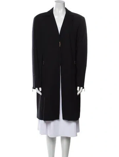 Pre-owned Escada Wool Coat In Black