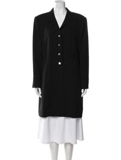 Pre-owned Escada Wool Coat In Black